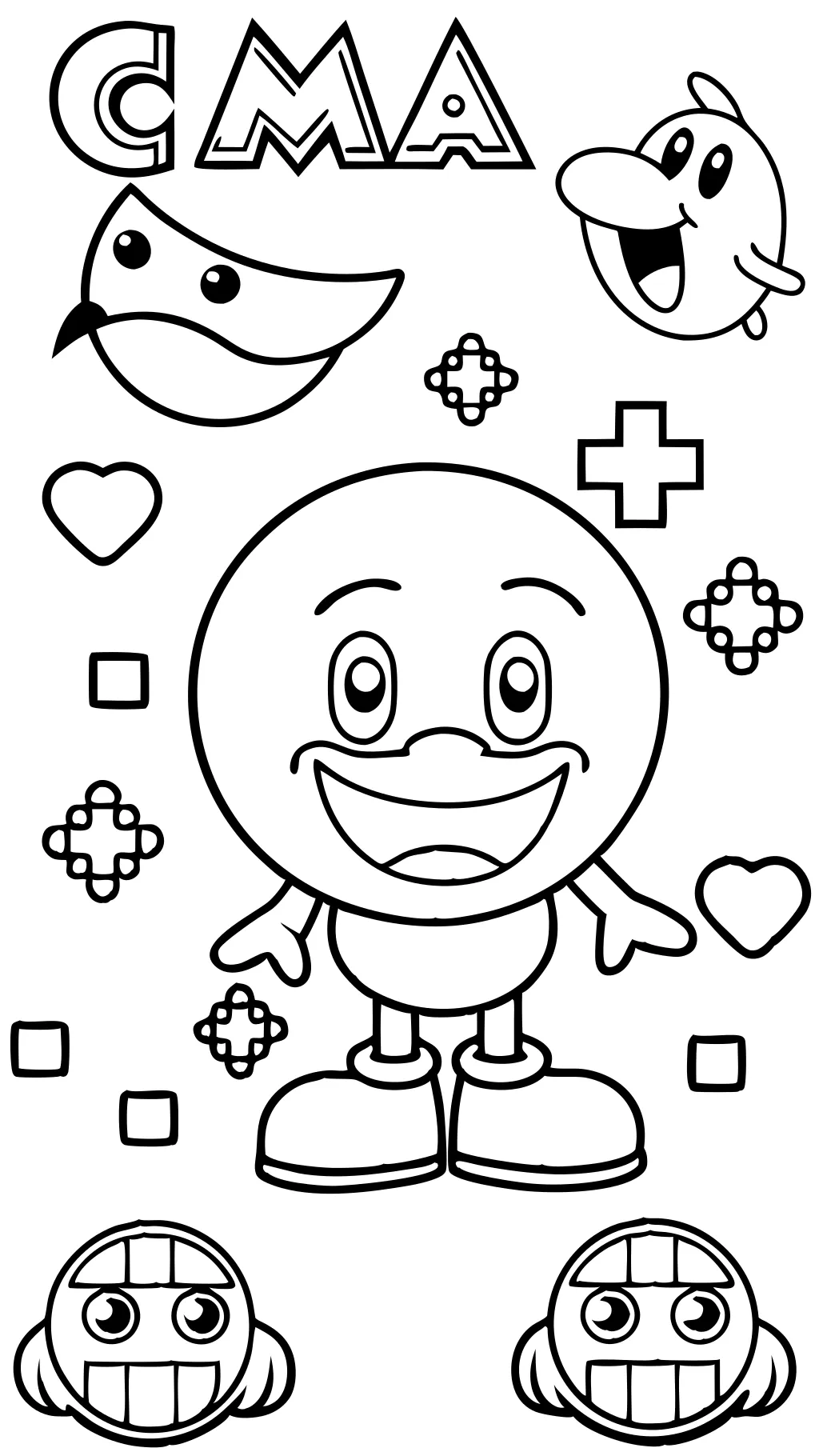 coloring pages pac man